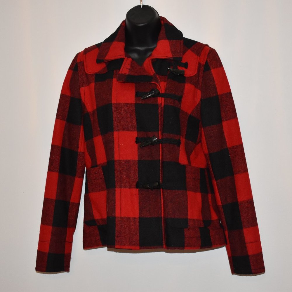 Beautiful Classic Garnet Hill Buffalo Plaid Jacket